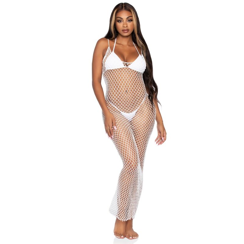 Leg Avenue - Woven Twist Net Maxi-kleid
