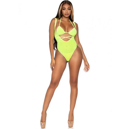 Leg Avenue - Wickel-Bikinioberteil und Straps-Body