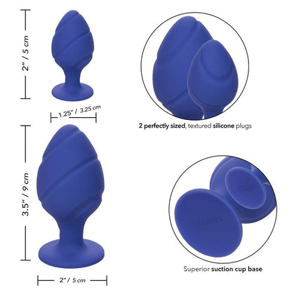 Calexotics - Cheeky Analplug - Strukturierter Silikonplug mit Saugbasis