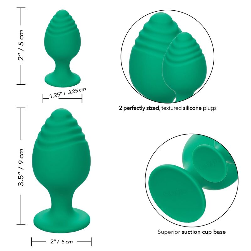 Calexotics - Cheeky Analplug - Strukturierter Plug mit Saugbasis