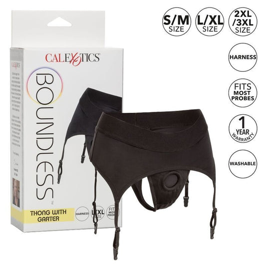 Calexotics - Tanga Harness - Strap-on-Geschirr mit Strumpfband