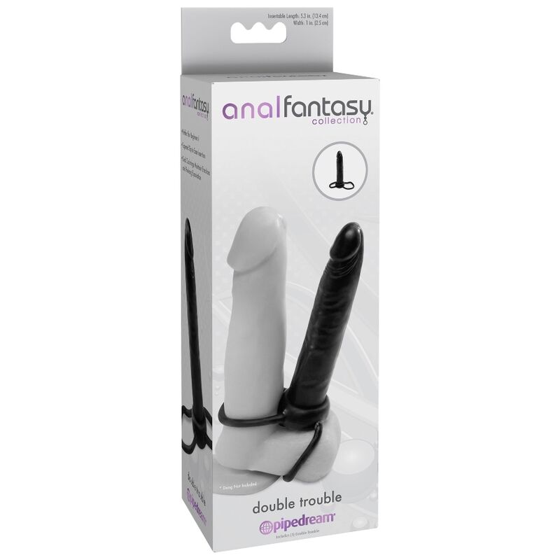 Anal Fantasy - Strap-On Double-Trouble - Hodenring &  Analstimulator