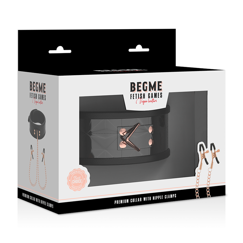 Begme - Nippelklemmen-Set mit Halsband - intensiver Reizkontakt