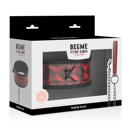 Begme - Veganes Lederhalsband mit Neoprenfutter