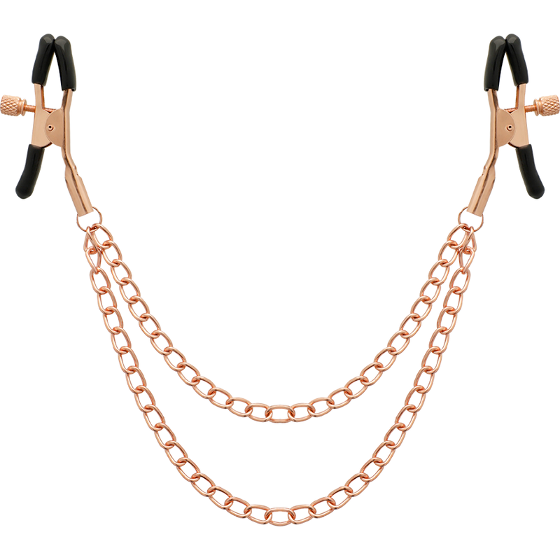 Coquette - Fantasy-Nippelclips aus Metall mit Kette