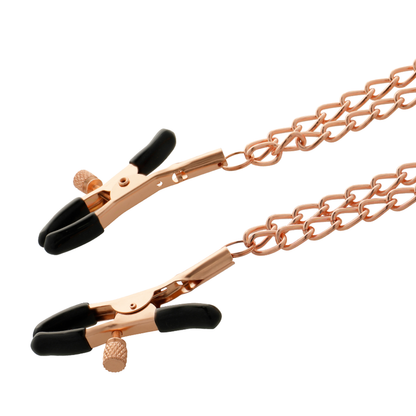 Coquette - Fantasy-Nippelclips aus Metall mit Kette