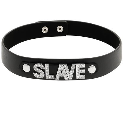 Coquette - Sklaven-Halsband aus veganem Leder