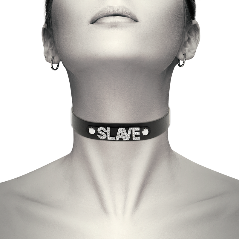 Coquette - Sklaven-Halsband aus veganem Leder