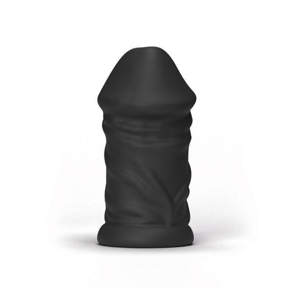 All Black - Realistischer Masurbator mit strukturierter Innenkammer