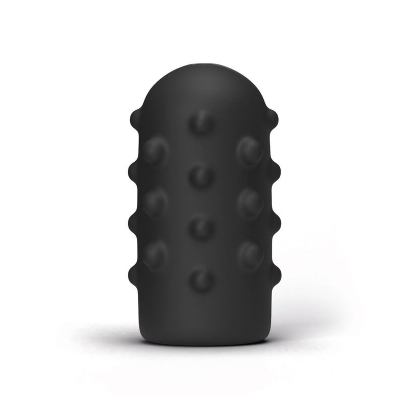 All Black - Realistischer Vibrator mit genoppter Struktur