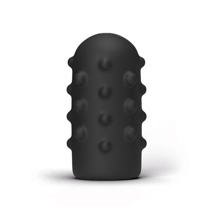 All Black - Realistischer Vibrator mit genoppter Struktur
