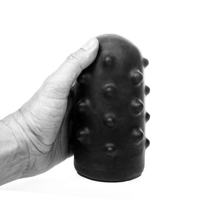 All Black - Realistischer Vibrator mit genoppter Struktur