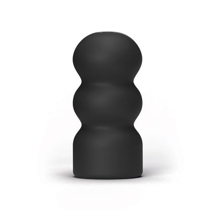 All Black - Realistischer Masturbator mit strukturierter Innenkammer