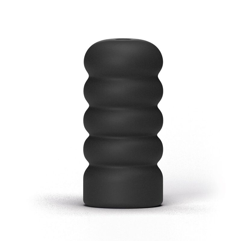 All Black - Spiralstruktur-Masturbator mit ergonomischem Griff