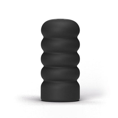 All Black - Spiralstruktur-Masturbator mit ergonomischem Griff