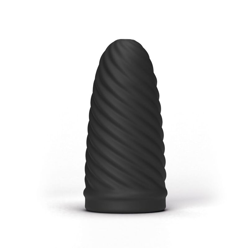 All Black - Strukturierter Spiral-Masturbator