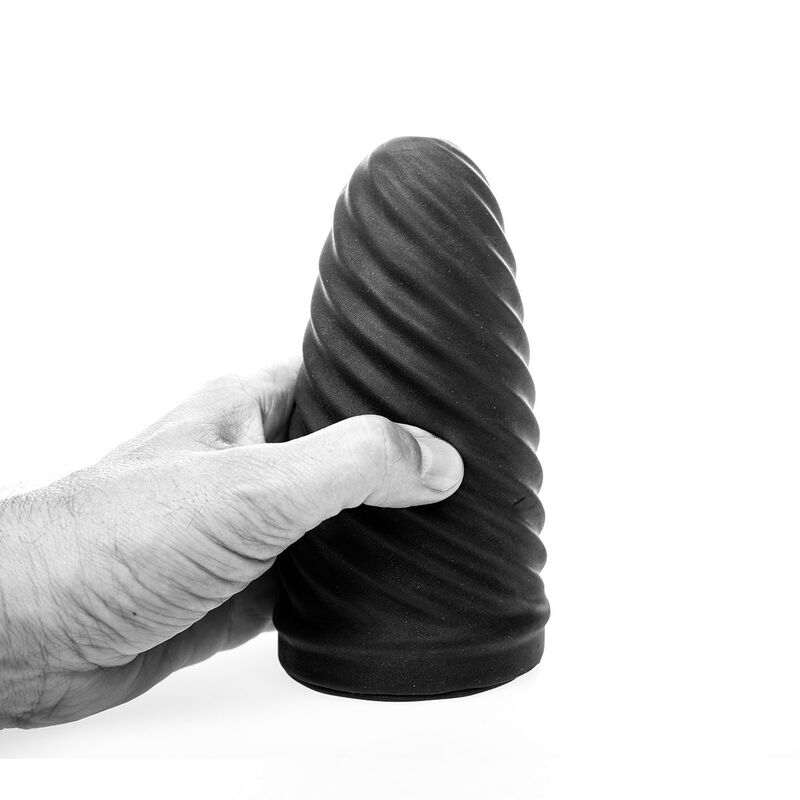 All Black - Strukturierter Spiral-Masturbator