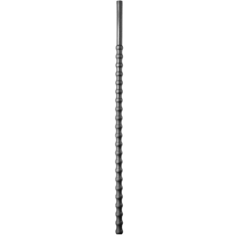 All Black - Flexible Silikon-Urethralsonde mit Wellenform
