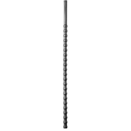 All Black - Flexible Silikon-Urethralsonde mit Wellenform