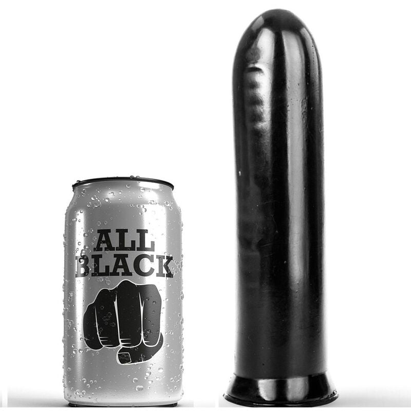 All Black - Kräftiger Dildo mit glatter Oberfläche