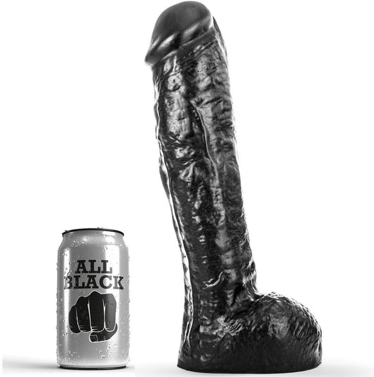 All Black - Großer realistischer schwarzer Dildo