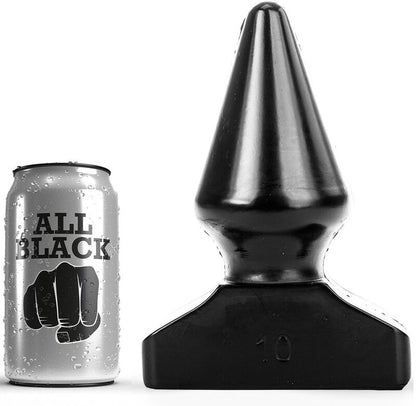 All Black - Großer kegelförmiger Analplug