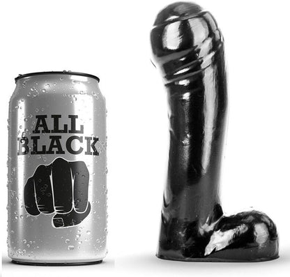 All Black - Kompakter Dildo für Einsteiger mit definierter Spitze
