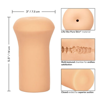 Calexotics - Strukturierter Masturbator mit Saugkraft
