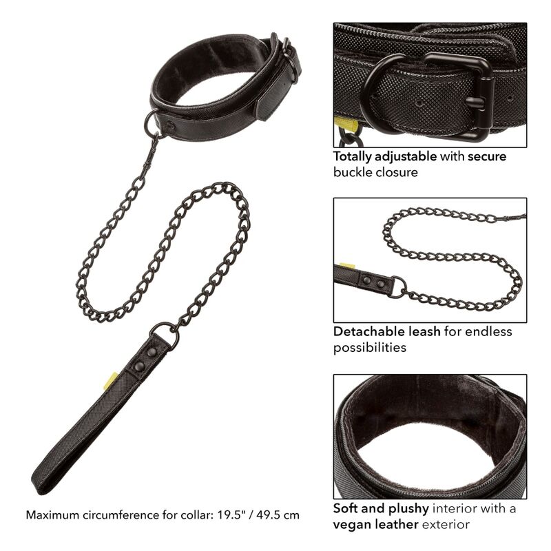 Calexotics - Halsband mit abnehmbarer Leine