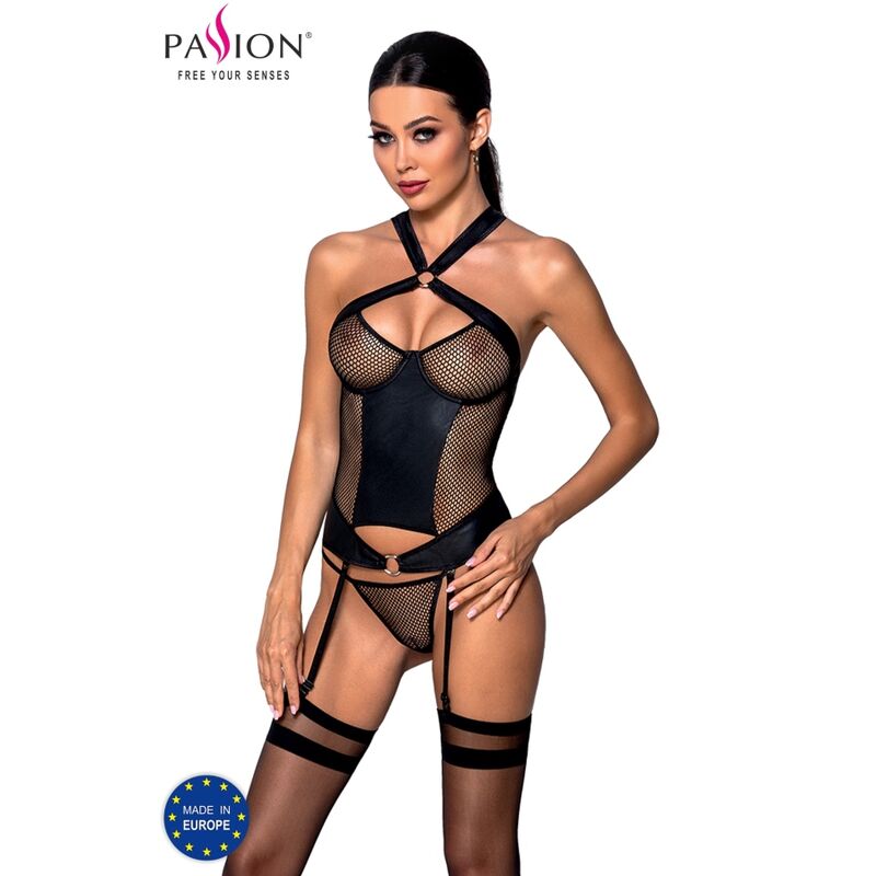 Passion - Amanda - Dessous-Korsett mit Netz