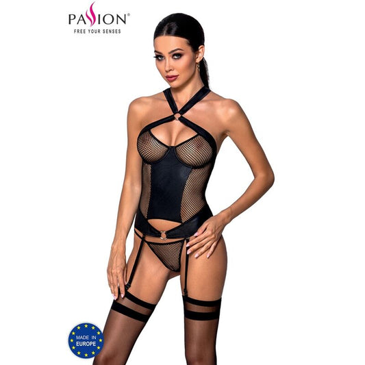 Passion - Amanda - Dessous-Korsett mit Netz