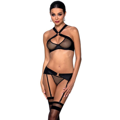 Passion - Amanda - Leder-Dessous-Set