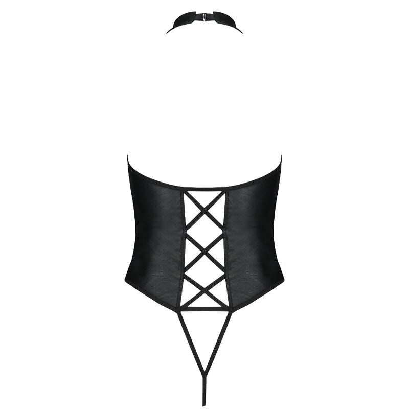 Passion - Nancy - Dessous-Teddy in Lederoptik