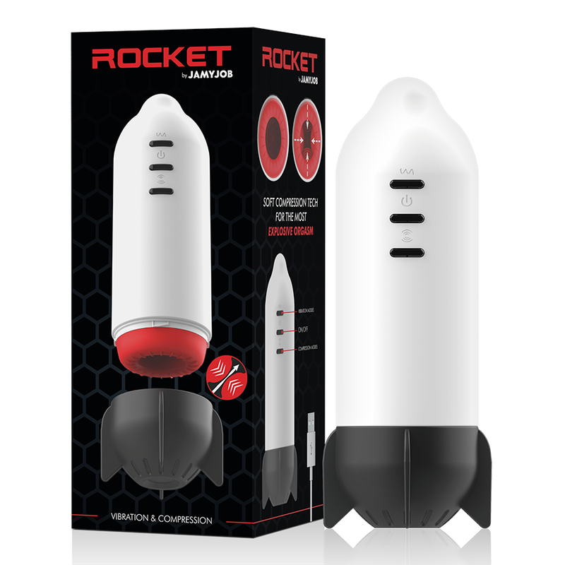 Jamyjob - Rocket - Masturbator mit Kompression und Vibration