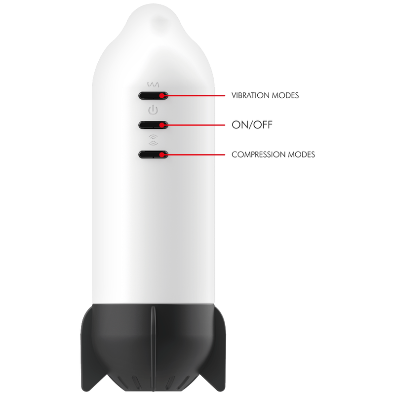 Jamyjob - Rocket - Masturbator mit Kompression und Vibration