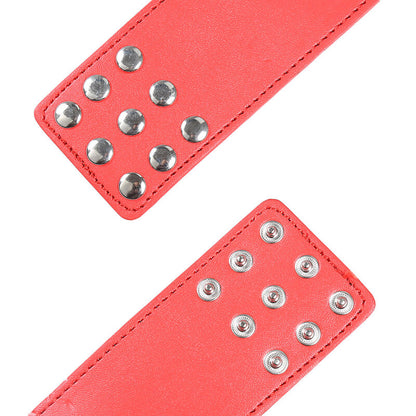 Ohmama - Rote Handschellen mit Schnappverschluss