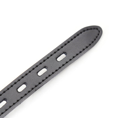 Ohmama - Silikon-Ballgag mit Ledergürtel und Schloß