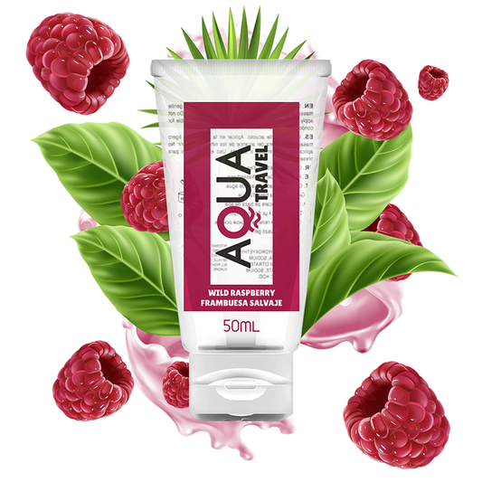 Aqua Travel - Wasserbasis-Gleitgel mit Himbeergeschmack