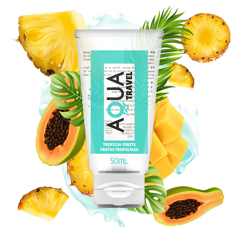 Aqua Travel - Wasserbasis-Gleitgel Tropische Früchte