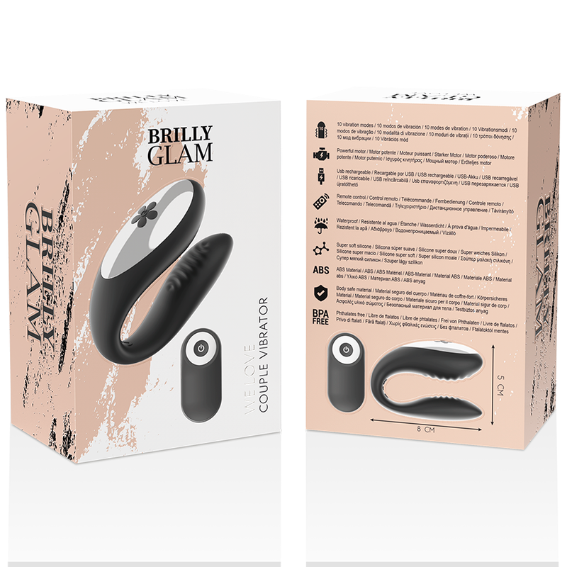 Brilly Glam - Paarvibrator mit Fernbedienung
