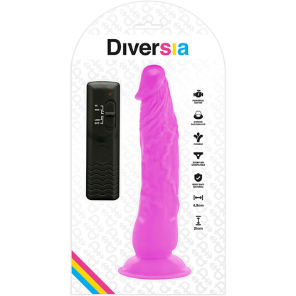 Diversia - Vibro Dildo mit Saugnapf und Fernbedienung