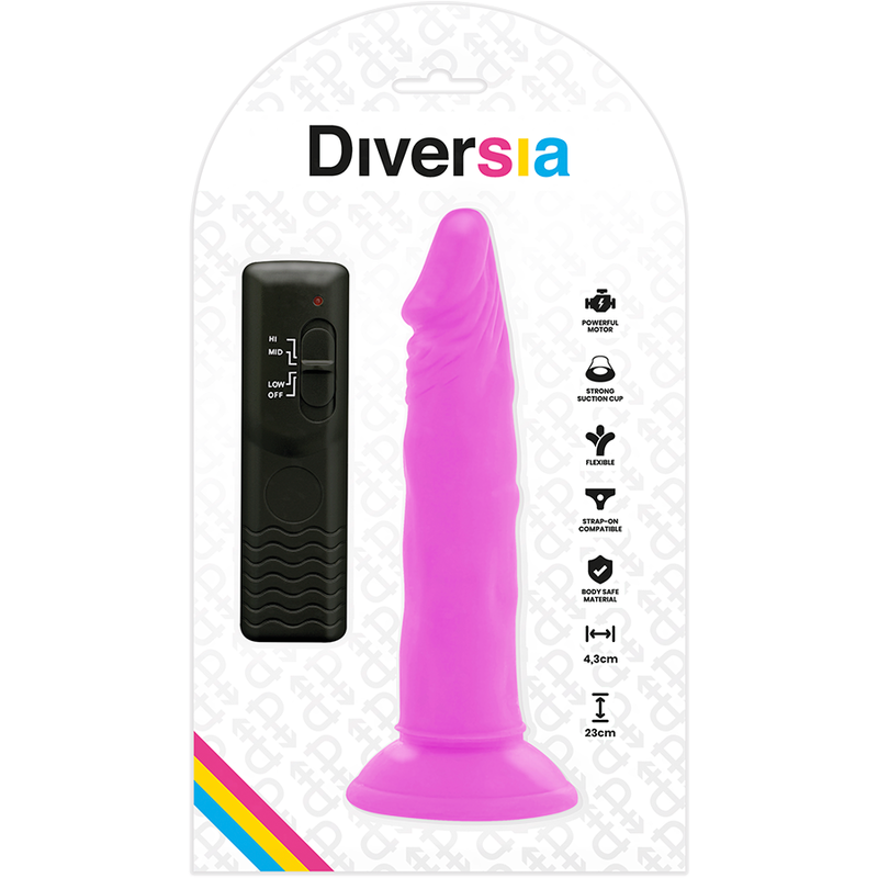 Diversia - Vibro Dildo mit Saugnapf und Fernbedienung