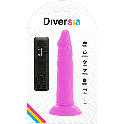 Diversia - Vibro Dildo mit Saugnapf und Fernbedienung