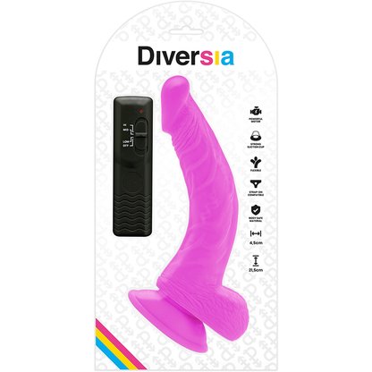 Diversia - Vibro Dildo mit Saugnapf und Fernbedienung