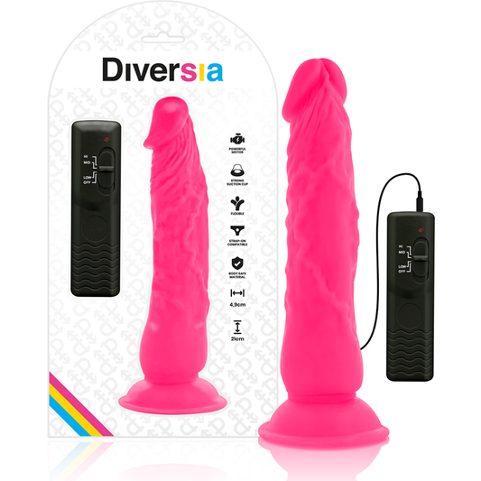 Diversia - Vibro Dildo mit Saugnapf und Fernbedienung