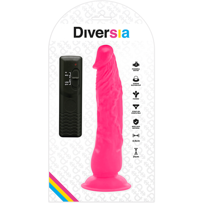 Diversia - Vibro Dildo mit Saugnapf und Fernbedienung