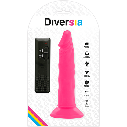 Diversia - Vibro Dildo mit Saugnapf und Fernbedienung