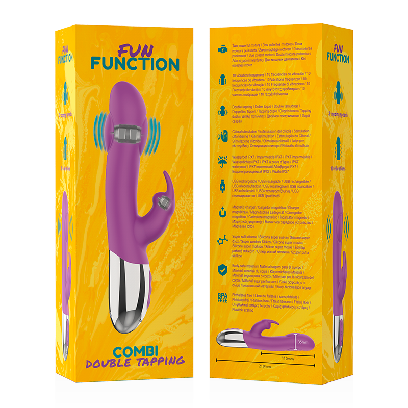 Fun Function - Combi Double Tapping - Rabbit-Vibrator