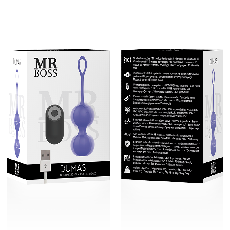 Mr. Boss - Dumas - Vibrierende Kugeln mit Fernbedienung