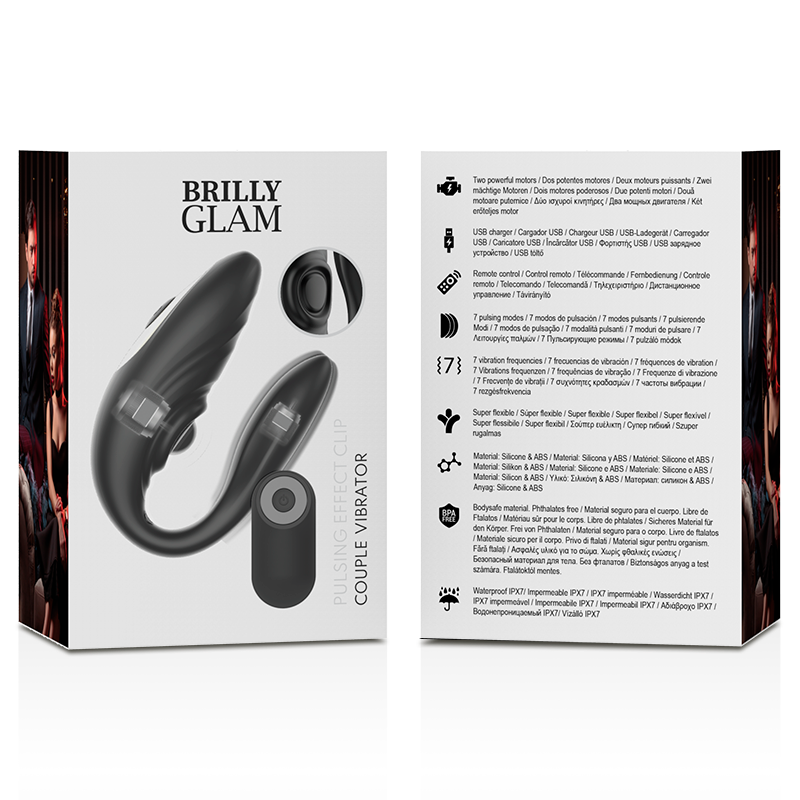 Brilly Glam - Paarvibrator - Pulsierende G-Punkt- und Klitorislust
